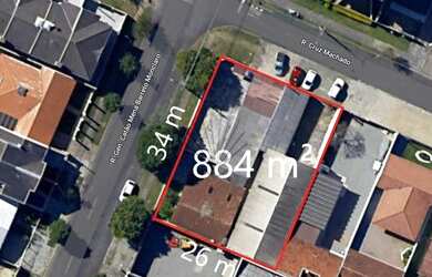 Imagem: O terreno possui 884m² de Área e está localizado em São