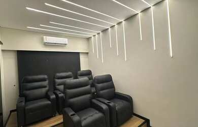 Imagem 12: Mansão Cinematográfica. Churrasqueira, Imóvel mobiliado, Ar-condicionadoeLareira