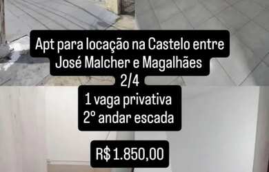 Imagem: O apartamento possui 2 Dormitórios, 1 Banheiro, 1 Vaga na garagem