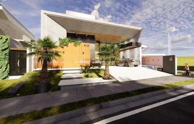 Imagem: A casa possui 3 Dormitórios, 4 Banheiros, 4 Vagas na garagem