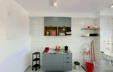 Imagem: O apartamento possui 1 Dormitório, 1 Banheiro, 34m² de Área