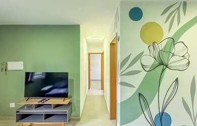 Imagem: O apartamento possui 2 Dormitórios, 1 Banheiro e 40m² de Área