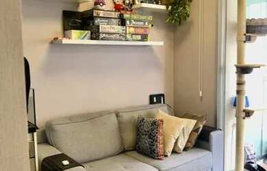 Imagem: O apartamento possui 1 Dormitório, 1 Banheiro, 1 Vaga na garagem