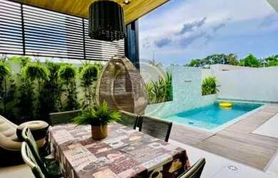 Imagem: A casa em condomínio possui 3 Dormitórios, 4 Banheiros, 4