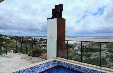 Imagem: O apartamento na cobertura possui 4 Dormitórios, 5 Banheiros