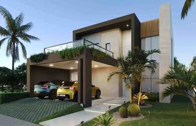 Imagem: A casa possui 3 Dormitórios, 3 Banheiros, 2 Vagas na garagem