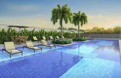 Imagem: O apartamento possui 1 Dormitório, 1 Banheiro, 34m² de Área