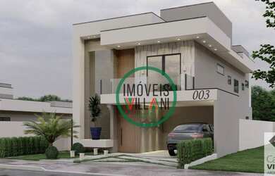 Imagem: A casa em condomínio possui 3 Dormitórios, 3 Banheiros, 4