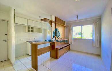 Imagem: O apartamento possui 2 Dormitórios, 1 Banheiro, 1 Vaga na garagem