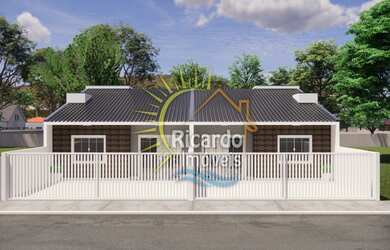 Imagem: A casa possui 3 Dormitórios, 1 Banheiro, 2 Vagas na garagem