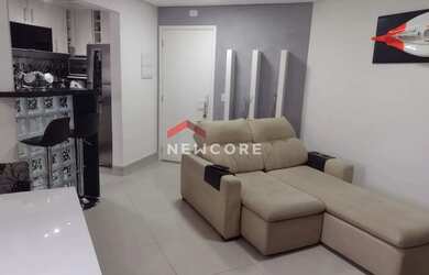 Imagem: O apartamento possui 2 Dormitórios, 1 Banheiro, 1 Vaga na garagem