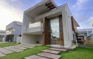 Imagem: A casa em condomínio possui 4 Dormitórios, 5 Banheiros, 4