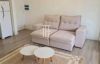 Imagem: O apartamento possui 1 Dormitório, 1 Banheiro, 1 Vaga na garagem