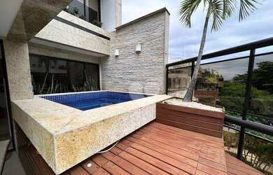 Imagem: O apartamento na cobertura possui 3 Dormitórios, 5 Banheiros