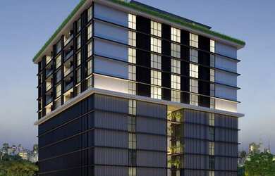 Imagem: O apartamento possui 1 Dormitório, 1 Banheiro, 1 Vaga na garagem