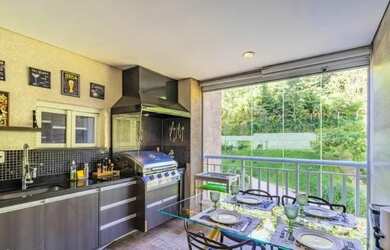 Imagem: O apartamento possui 1 Dormitório, 2 Banheiros, 2 Vagas na