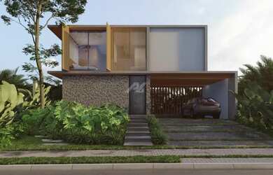 Imagem: A casa em condomínio possui 4 Dormitórios, 5 Banheiros, 4