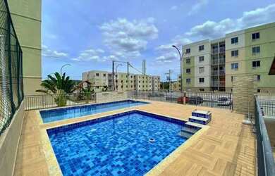 Imagem: O apartamento possui 2 Dormitórios, 1 Banheiro, 1 Vaga na garagem