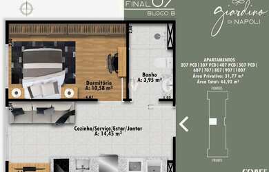 Imagem 3: O Residencial Giardino Di Napoli será construído na Faixa Nova de Camobi,...