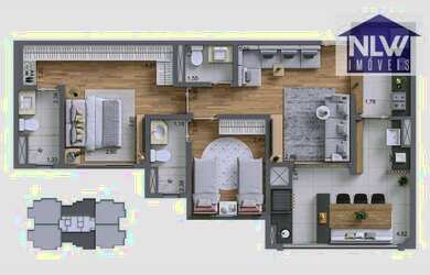 Imagem 1: Apartamento à venda, 72 m² por R$ 750.000,00 - Santo Amaro Zona Sul...