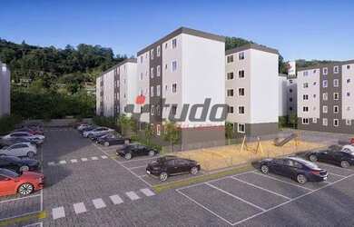 Imagem: O apartamento possui 2 Dormitórios, 1 Banheiro, 1 Vaga na garagem