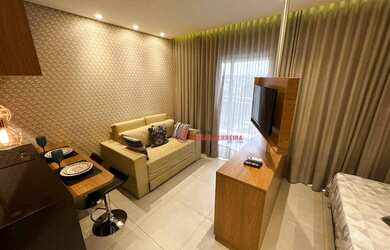 Imagem: O studio possui 1 Dormitório, 1 Banheiro, 1 Vaga na garagem