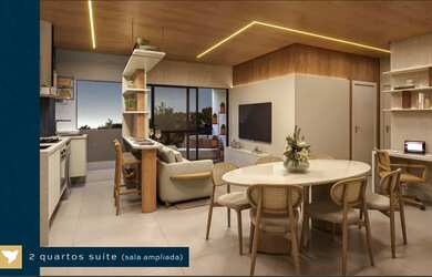 Imagem: O apartamento possui 2 Dormitórios, 1 Banheiro, 1 Vaga na garagem