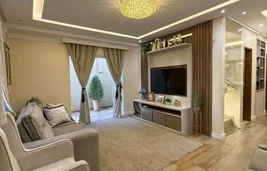 Imagem: A casa em condomínio possui 5 Dormitórios, 5 Banheiros, 3