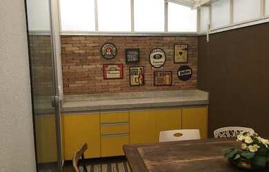 Imagem: O apartamento possui 2 Dormitórios, 1 Banheiro, 1 Vaga na garagem