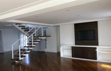 Imagem: O apartamento na cobertura possui 4 Dormitórios, 5 Banheiros