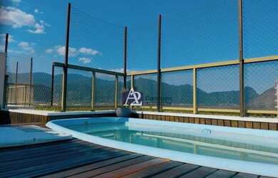 Imagem: O apartamento na cobertura possui 3 Dormitórios, 3 Banheiros