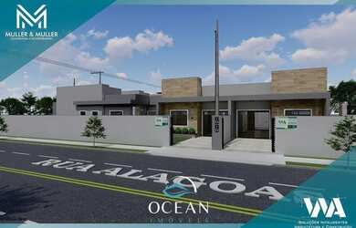 Imagem: A casa possui 3 Dormitórios, 2 Banheiros, 1 Vaga na garagem