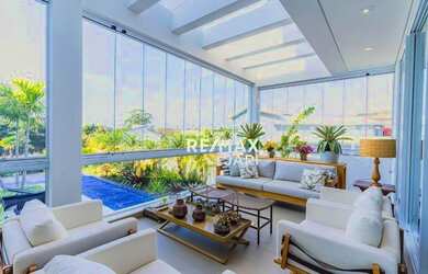 Imagem: A casa em condomínio possui 4 Dormitórios, 5 Banheiros, 5