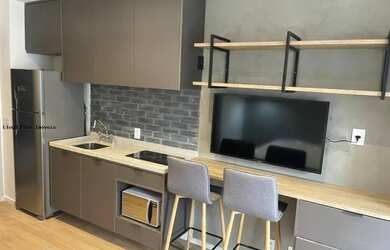 Imagem: O apartamento possui 1 Dormitório, 1 Banheiro, 25m² de Área