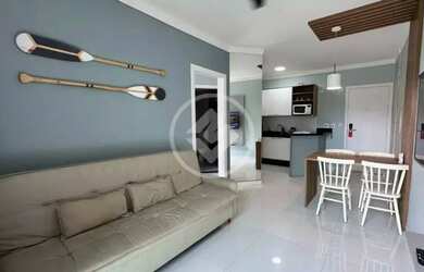 Imagem: O apartamento possui 1 Dormitório, 2 Banheiros, 1 Vaga na garagem