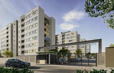 Imagem: O apartamento possui 2 Dormitórios, 1 Banheiro, 1 Vaga na garagem