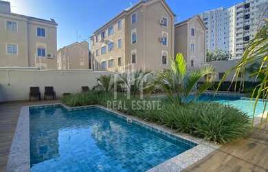 Imagem: O apartamento possui 1 Dormitório, 1 Banheiro, 1 Vaga na garagem