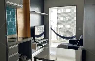 Imagem 4: Apartamento Moóca Porteira Fechada Mobiliado com 1 Dormitório, Sacada ampla, Cozinha Ameri