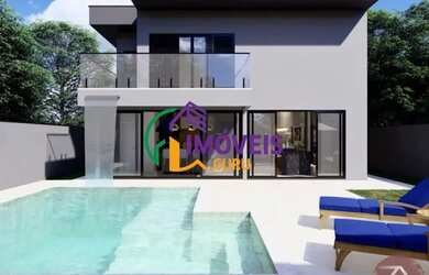 Imagem: A casa em condomínio possui 4 Dormitórios, 5 Banheiros, 2