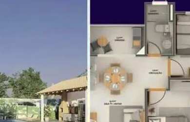 Imagem: O apartamento possui 2 Dormitórios, 2 Banheiros, 1 Vaga na