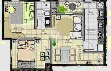 Imagem 7: Apartamento de 2 dormitórios com vaga de garagem, localizado no bairro...