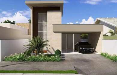 Imagem: A casa em condomínio possui 3 Dormitórios, 4 Banheiros, 100m²