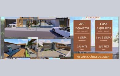 Imagem: A casa possui 3 Dormitórios, 3 Banheiros, 100m² de Área e