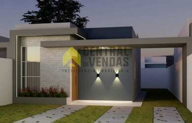 Imagem: A casa possui 2 Dormitórios, 1 Banheiro, 2 Vagas na garagem