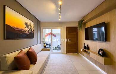 Imagem: A casa em condomínio possui 2 Dormitórios, 3 Banheiros, 1