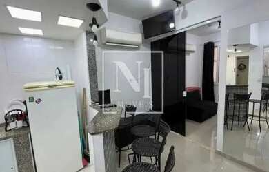 Imagem: O apartamento possui 1 Dormitório, 1 Banheiro, 34m² de Área