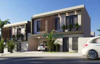 Imagem: A casa possui 3 Dormitórios, 2 Banheiros, 2 Vagas na garagem