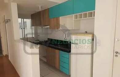 Imagem: O apartamento possui 2 Dormitórios, 1 Banheiro, 1 Vaga na garagem