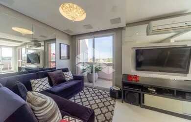 Imagem: O apartamento na cobertura possui 3 Dormitórios, 3 Banheiros