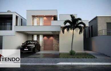 Imagem: A casa possui 3 Dormitórios, 3 Banheiros, 2 Vagas na garagem